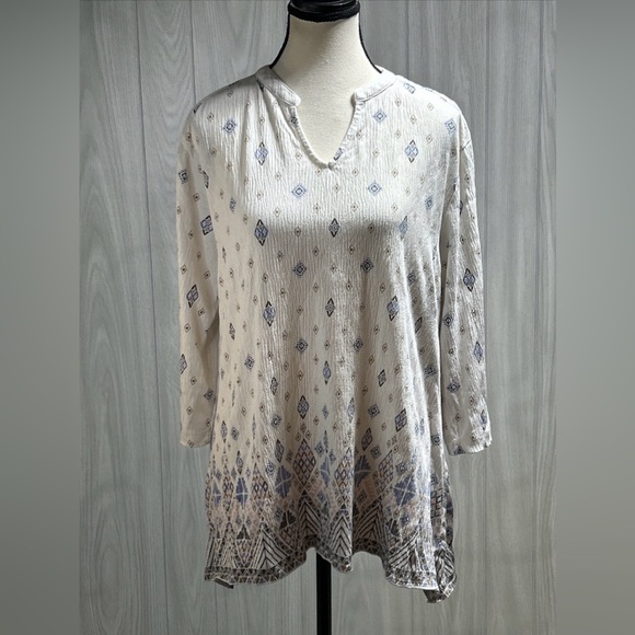 Bit & Bridle 3/4 Sleeve Blouse Size Large - Picture 1 of 11
